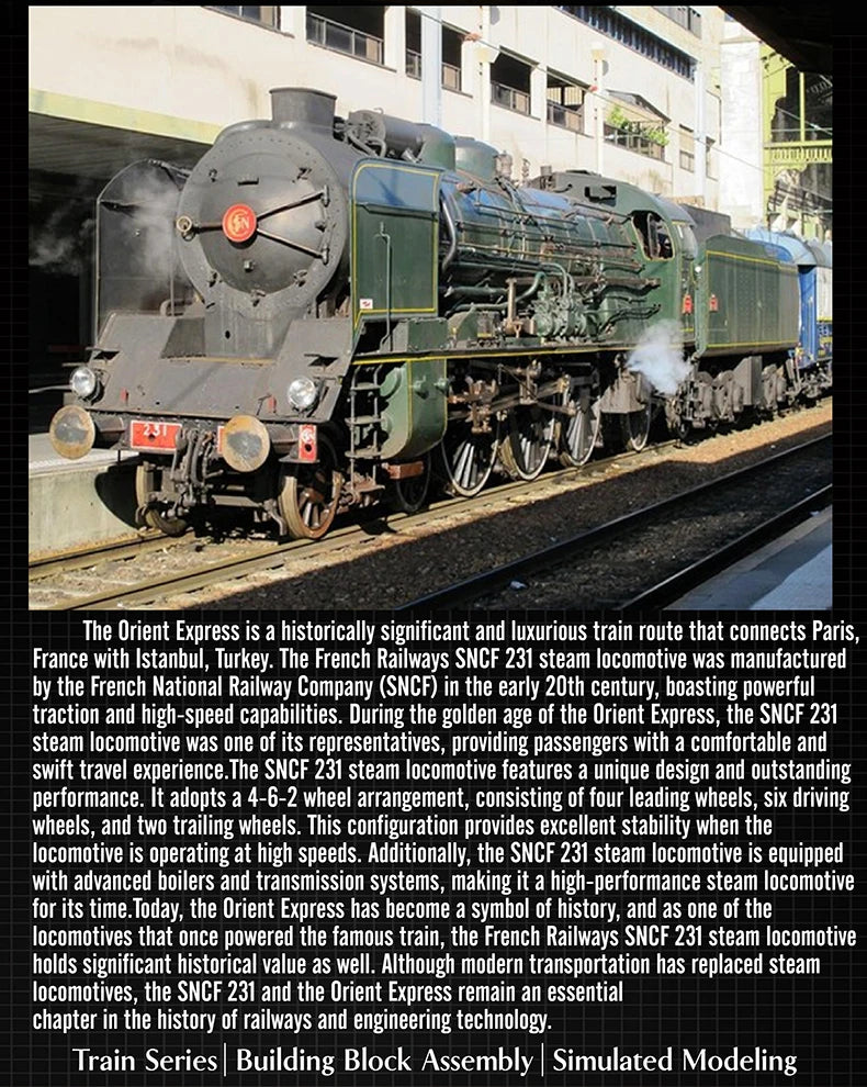 Jouetia™ Train à Vapeur Motorisé