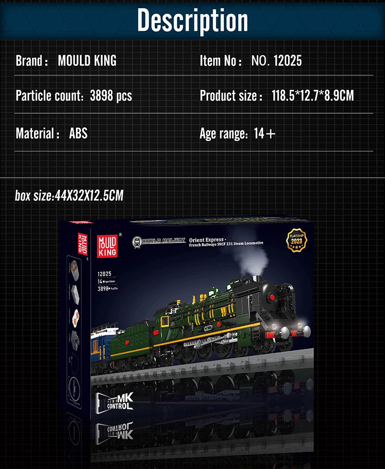 Jouetia™ Train à Vapeur Motorisé