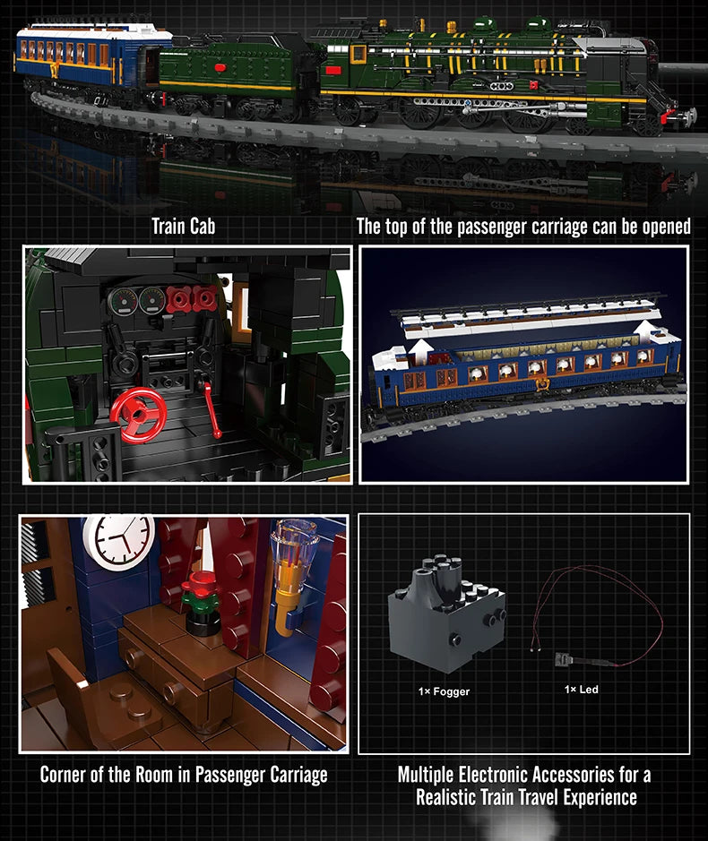 Jouetia™ Train à Vapeur Motorisé