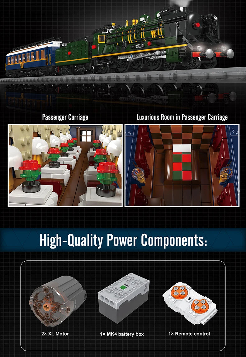 Jouetia™ Train à Vapeur Motorisé