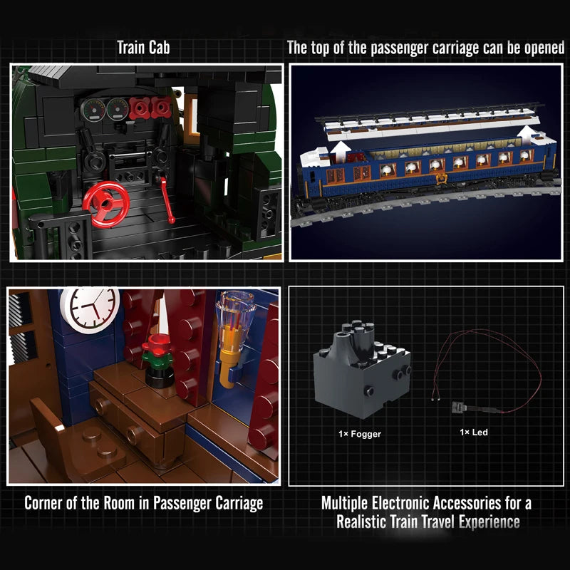 Jouetia™ Train à Vapeur Motorisé