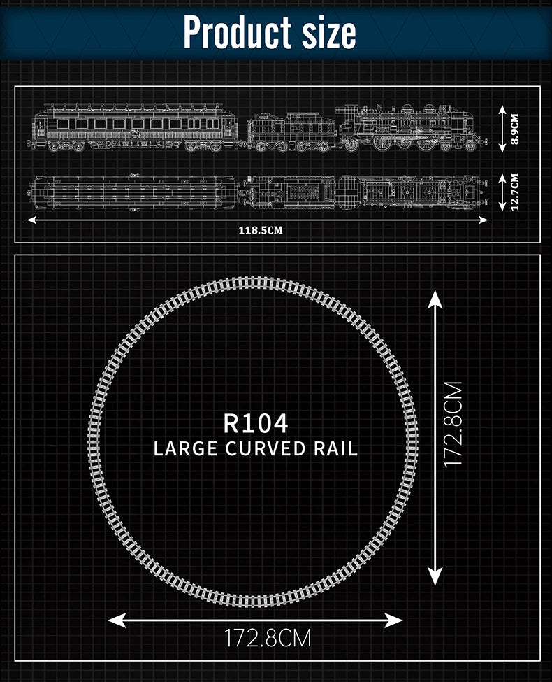 Jouetia™ Train à Vapeur Motorisé